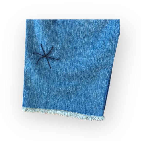 HTF: new True Religion ❉ Joey Vintage Beaded Cropped Crop Jeans ❉ Saddle Back 25 - Picture 7 of 17